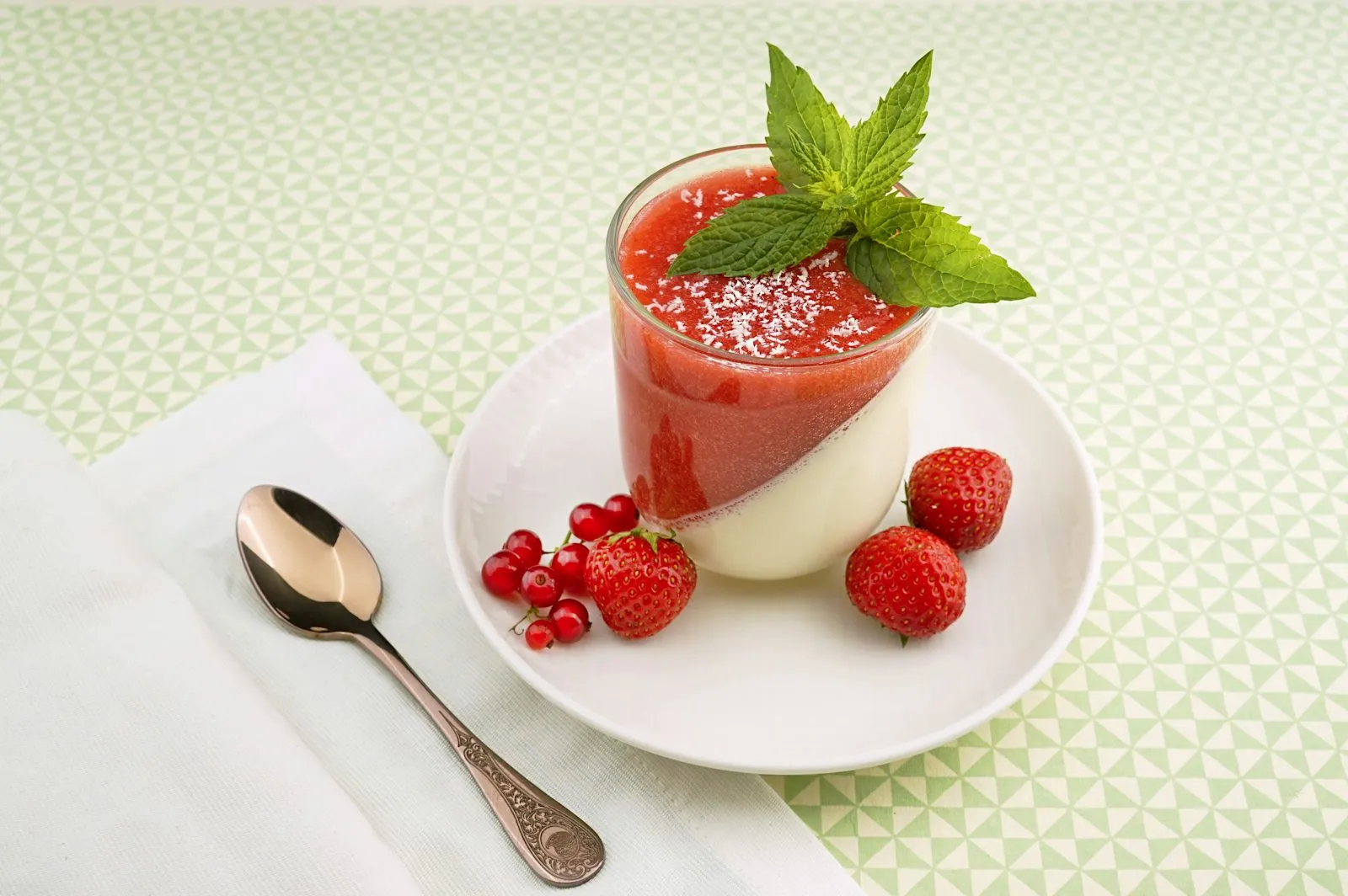 Panna cotta aux fruits rouges